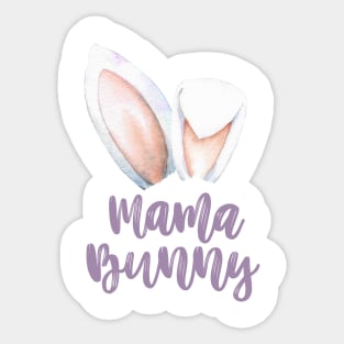 Mama Bunny - Bunny White Ears Sticker